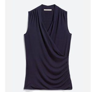 41 Hawthorn Navy Blue Wrap Top (M) 💕Stitch Fix💕